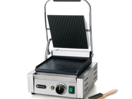Contact grill - single version - ribbed top and smooth bottom - 230V / 1800W - 310x370x(H)210 mm UK